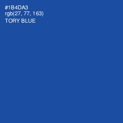 #1B4DA3 - Tory Blue Color Image